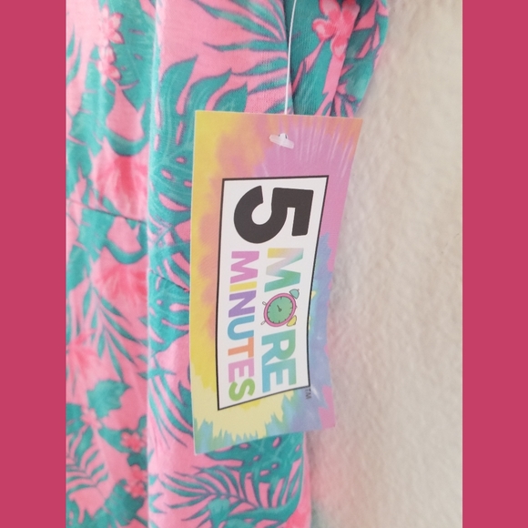 5 More Minutes NWT Tropical Beach Dress Large - Picture 6 of 7